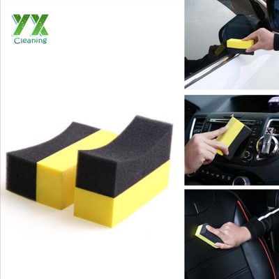 Multi-Functional Home / Car Use Eva Sponge Cleaning Washing Tool - Black + Yellow