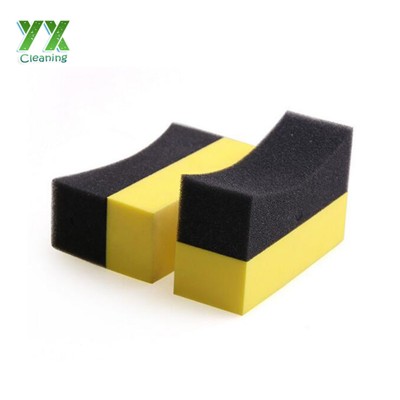 EVA Foam Polishing Wax Sponge Car Wash Sponge Cleaning Multi-function Auto Care Tool U Shaped Tire Brush Home