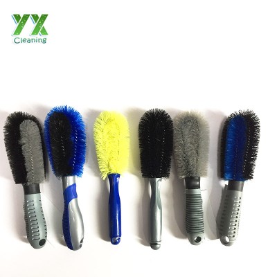 Car Tire Wheel Cleaning Brush Wash Rim Hub Wire Vehicle Chassis Washing Tool Kit Microfiber Brush Strong Dust Remove